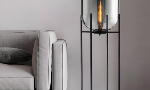 Nordic Minimalism: Elevate Your Space with the Sleek and Stylish Simple Wind Glass Floor Lamp
